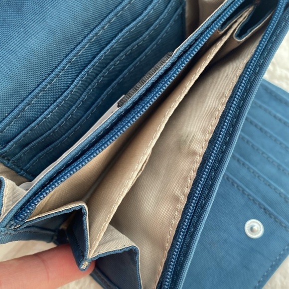 Kipling Blue Medium Organizing Trifold Wallet - Picture 3 of 10